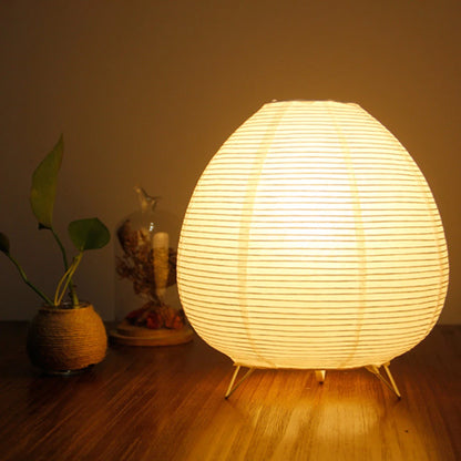 Creative Tripod Floor Lamp Rice Paper Nordic Paper Lantern Light Handmade Simple LED Lighting Lamp for Living Room Bedroom