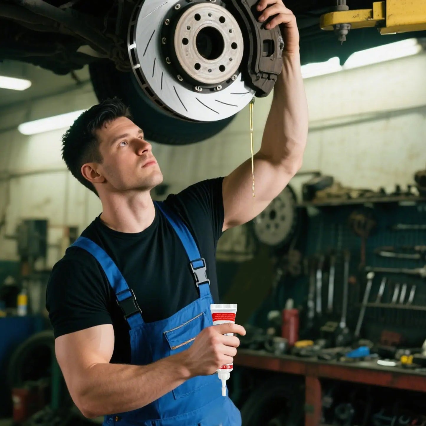 Brake Grease Pin Parts Rust Protection Grease Heat Resistant Long-Lasting Moisture Proof Car Lubrication Protection For Smooth