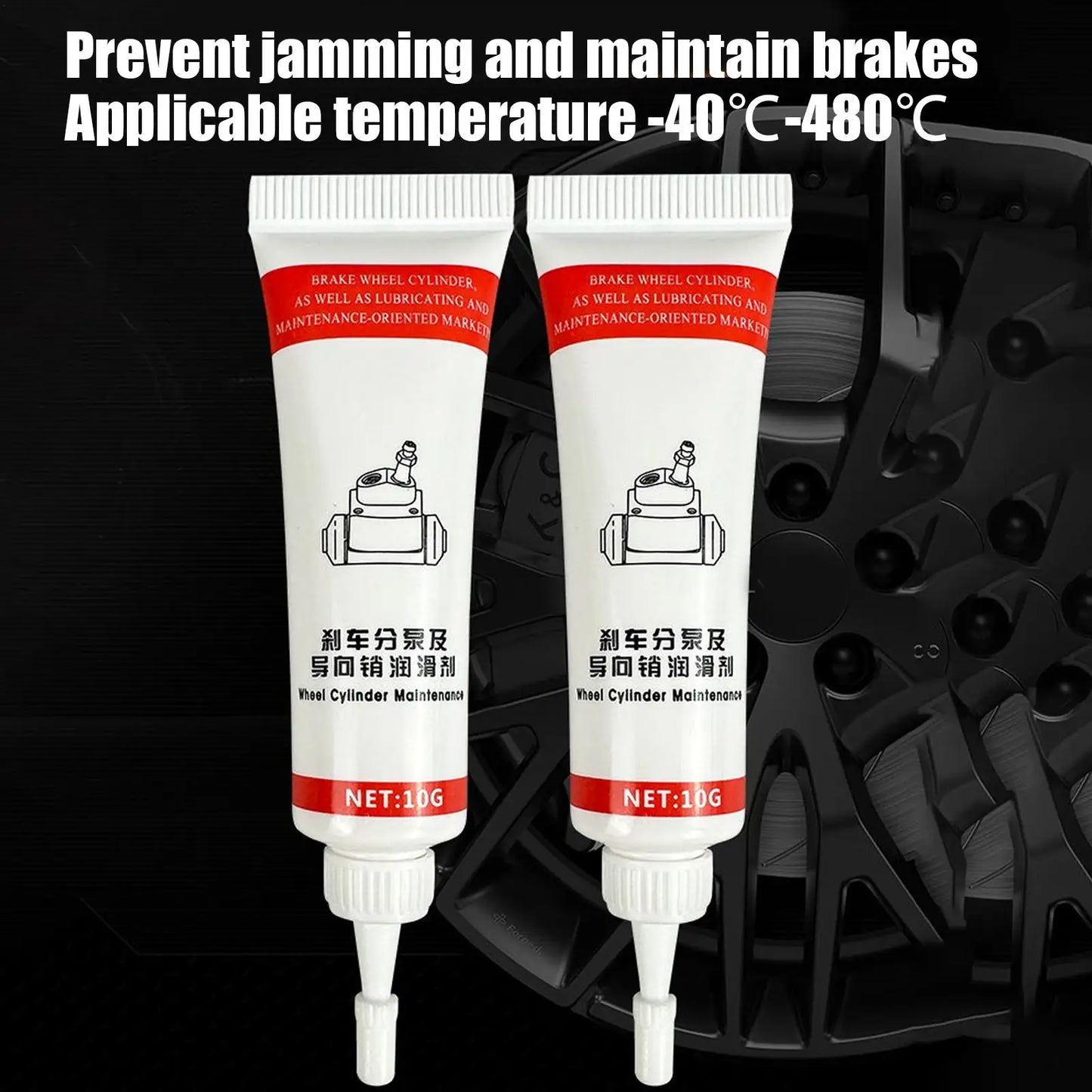 Brake Grease Pin Parts Rust Protection Grease Heat Resistant Long-Lasting Moisture Proof Car Lubrication Protection For Smooth