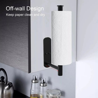 Kitchen Paper Towel Holder Adhesive Tissue Hanger Toilet Roll Paper Dispenser Cabinet Storage Napkin Rack Bathroom Accessories