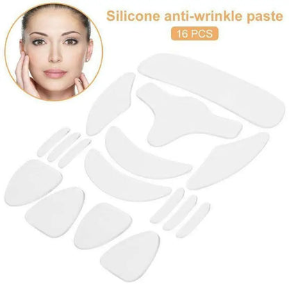 1/16pcs Reusable Silicone Patches Wrinkle Removal Sticker Anti Rimpel Pads Silicone Face Forehead Neck Eye Sticker Skin Care