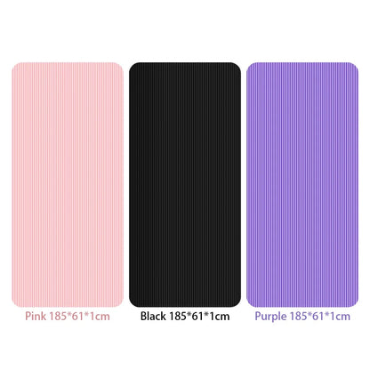 Yoga Mat Non Slip Exercise Mat Thick Solid Color Fitness Mat Yoga Workout Mat Multi-Function for Home Gym