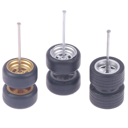 1/64 Wheels For Hotwheels With Rubber Tire Model Model Car Modified Parts Toys Power RefitCar Model