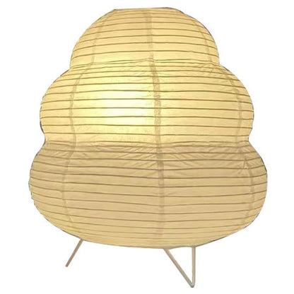 Creative Tripod Floor Lamp Rice Paper Nordic Paper Lantern Light Handmade Simple LED Lighting Lamp for Living Room Bedroom