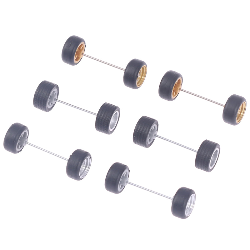 1/64 Wheels For Hotwheels With Rubber Tire Model Model Car Modified Parts Toys Power RefitCar Model