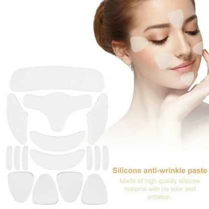 1/16pcs Reusable Silicone Patches Wrinkle Removal Sticker Anti Rimpel Pads Silicone Face Forehead Neck Eye Sticker Skin Care