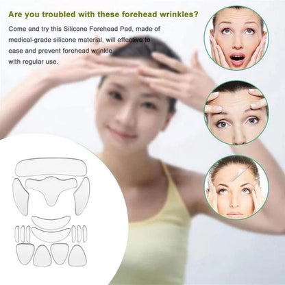1/16pcs Reusable Silicone Patches Wrinkle Removal Sticker Anti Rimpel Pads Silicone Face Forehead Neck Eye Sticker Skin Care