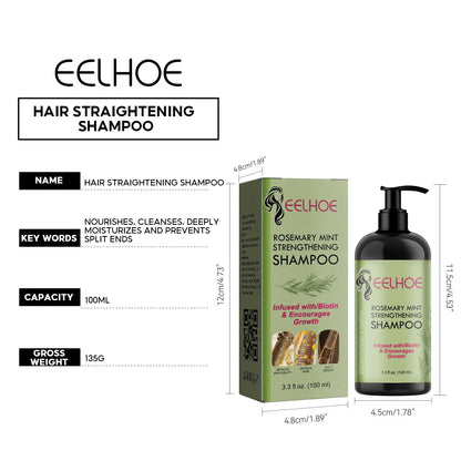 100ml Hair Straightening Shampoo Repair Damaged Hair Scalp Treatment Anti Dandruff Root Renew Nourishing Hair Rosemary Shampoo