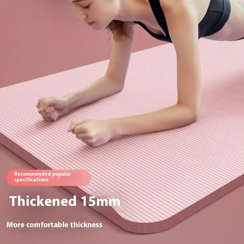10MM Non-Slip Athletic Yoga Mat for Home Training, Pilates and Gymnastics