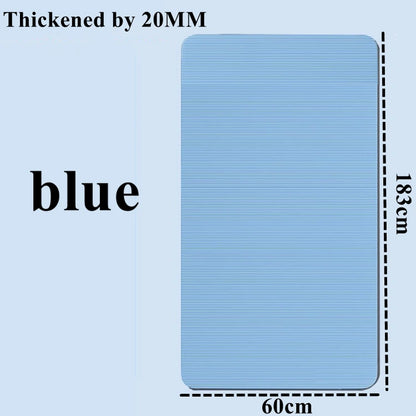183×60cm Thick Yoga Mat Anti-skid Sports Fitness Mat 20MM Comfort Foam Yoga Matt for Exercise Yoga and Pilates Gymnastics Mat