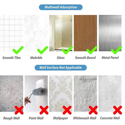 Adhesive Toilet Roll Paper Towel Holder Organizer Punch-free Wall Mount Storage Kitchen Bathroom No Drill Tissue Dispenser