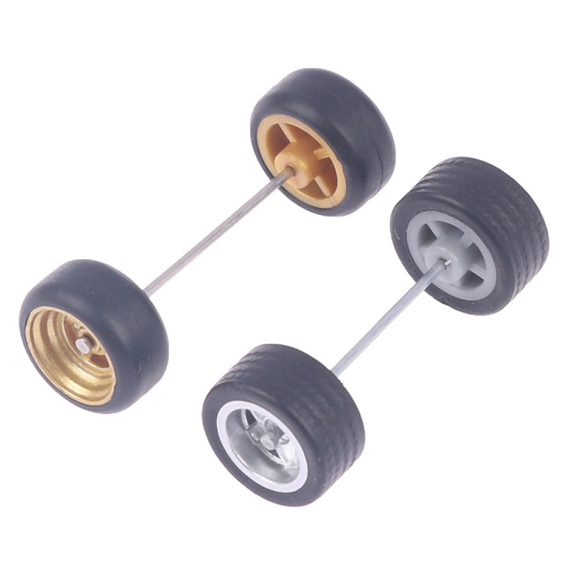 1/64 Wheels For Hotwheels With Rubber Tire Model Model Car Modified Parts Toys Power RefitCar Model
