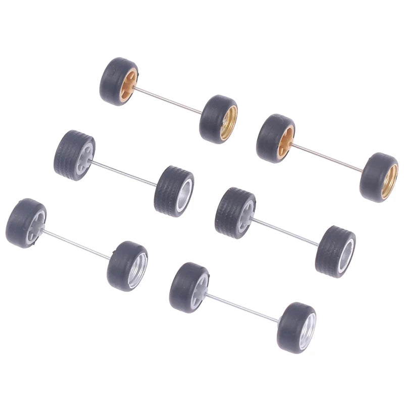 1/64 Wheels For Hotwheels With Rubber Tire Model Model Car Modified Parts Toys Power RefitCar Model