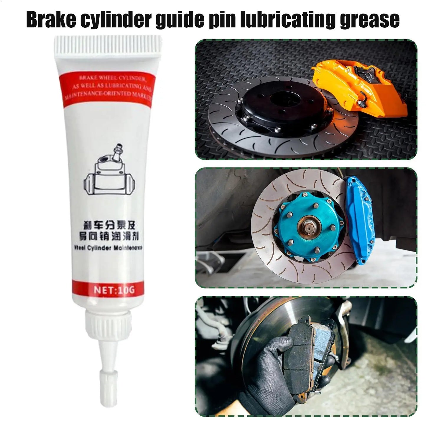 Brake Grease Pin Parts Rust Protection Grease Heat Resistant Long-Lasting Moisture Proof Car Lubrication Protection For Smooth