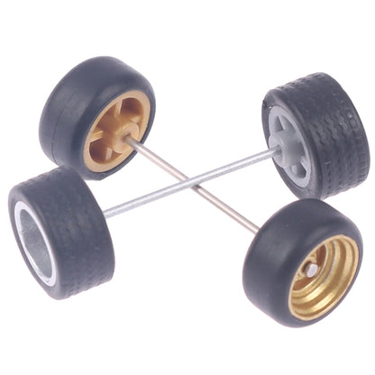 1/64 Wheels For Hotwheels With Rubber Tire Model Model Car Modified Parts Toys Power RefitCar Model
