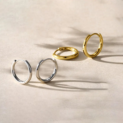 2023 New Simple Stainless Steel Small Huggie Hoop Earrings for Women Men Cartilage Ear Piercing Jewelry Pendientes Hombre Mujer