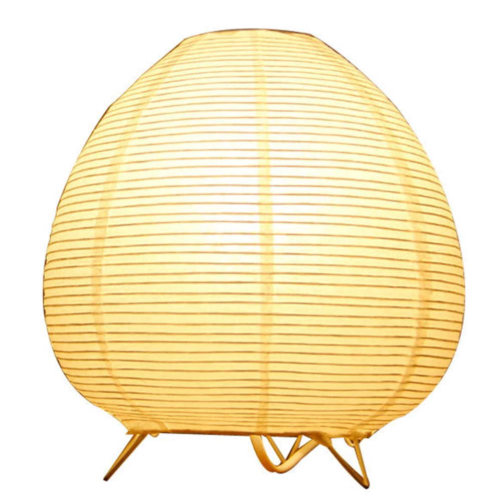 Creative Tripod Floor Lamp Rice Paper Nordic Paper Lantern Light Handmade Simple LED Lighting Lamp for Living Room Bedroom