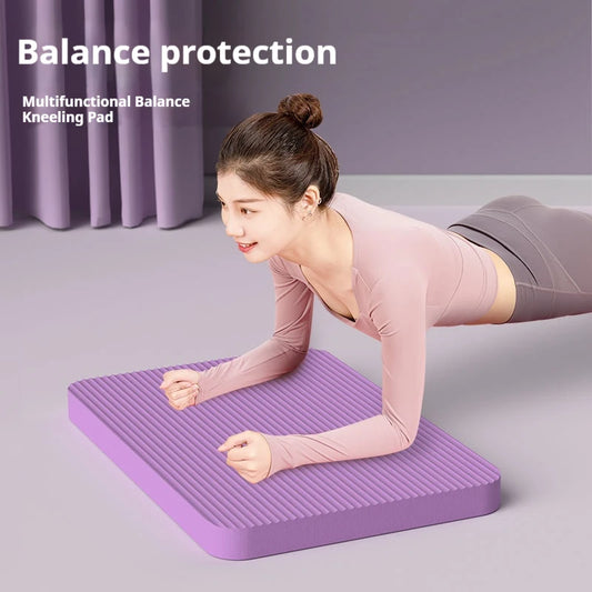 Yoga Mat Thicken Home Workout Balanced Gymnastics Mat Pilates Accessories Non-slip Abdominal Wheel Assisted Kneeling Pad Gym