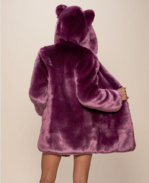 Faux Fur Coats Women Warm Long Sleeve Hooded Outwear